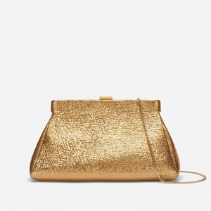 Demellier The Cannes Shoulder Bags Gold | USA 479621-OHM