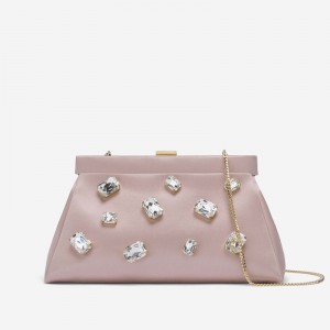 Demellier The Cannes Shoulder Bags Pink | USA 179250-VUA