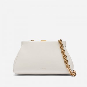 Demellier The Cannes Shoulder Bags White | USA 670158-CUM