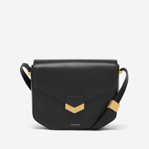 Demellier The London Crossbody Bags Black | USA 976850-LXK