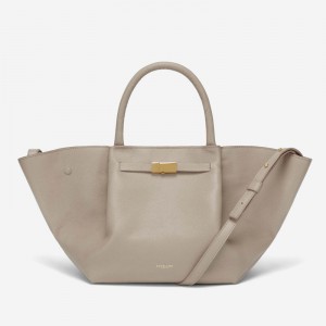 Demellier The Midi New York Tote Bags Beige | USA 123569-CVY