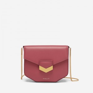 Demellier The Mini London Crossbody Bags Rose | USA 837651-WMY