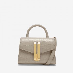 Demellier The Nano Montreal Crossbody Bags Beige | USA 250138-SGZ