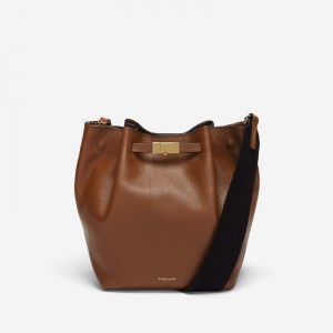 Demellier The New York Bucket Bags Brown | USA 912476-COE