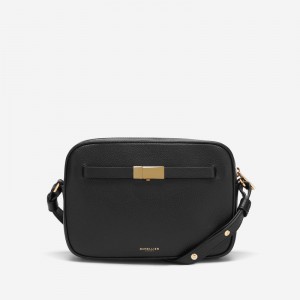 Demellier The New York Crossbody Bags Black | USA 315704-WOM