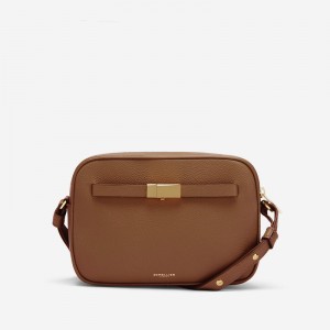 Demellier The New York Crossbody Bags Brown | USA 896340-OGK