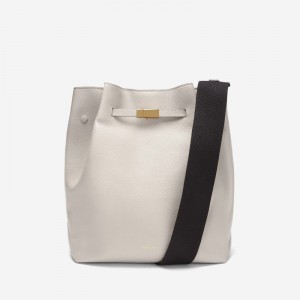 Demellier The New York Large Bucket Bags White | USA 079526-KNJ