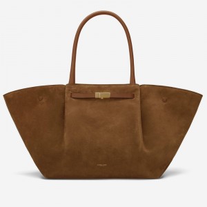 Demellier The New York Tote Bags Brown | USA 850364-HKO