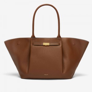 Demellier The New York Tote Bags Brown | USA 785394-UVC