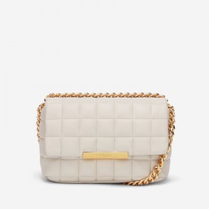 Demellier The Phoenix Crossbody Bags White | USA 164507-UNQ