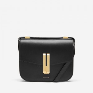 Demellier The Vancouver Crossbody Bags Black | USA 746512-CJY