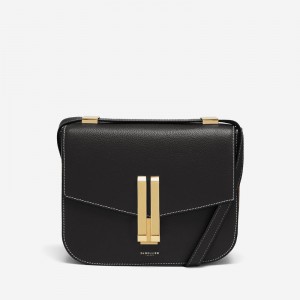 Demellier The Vancouver Crossbody Bags Black | USA 952786-MKH