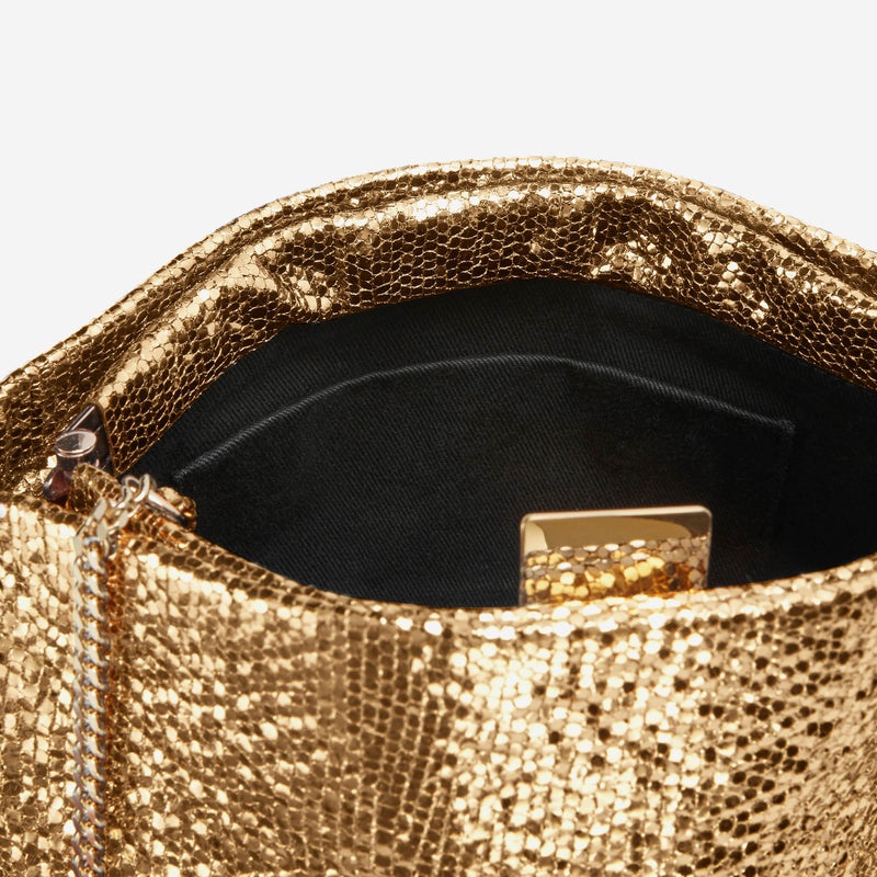 Demellier The Cannes Shoulder Bags Gold | USA 479621-OHM