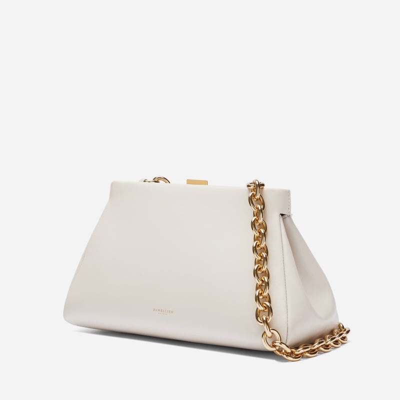 Demellier The Cannes Shoulder Bags White | USA 670158-CUM