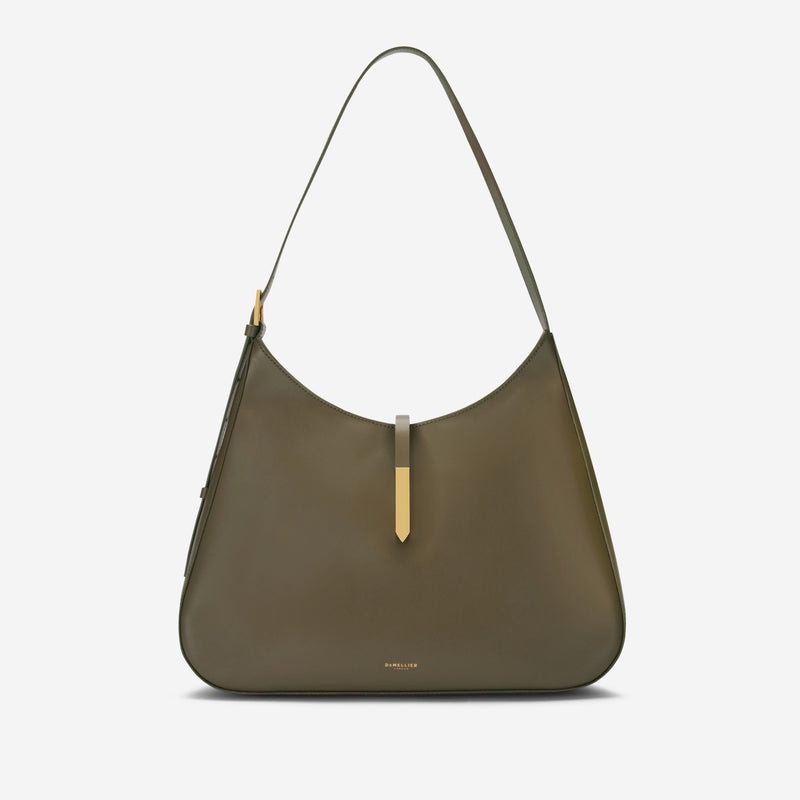 Demellier The Large Tokyo Shoulder Bags Olive | USA 914756-DHA