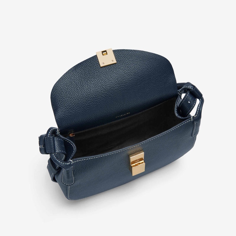 Demellier The Lausanne Crossbody Bags Navy | USA 981502-WRL