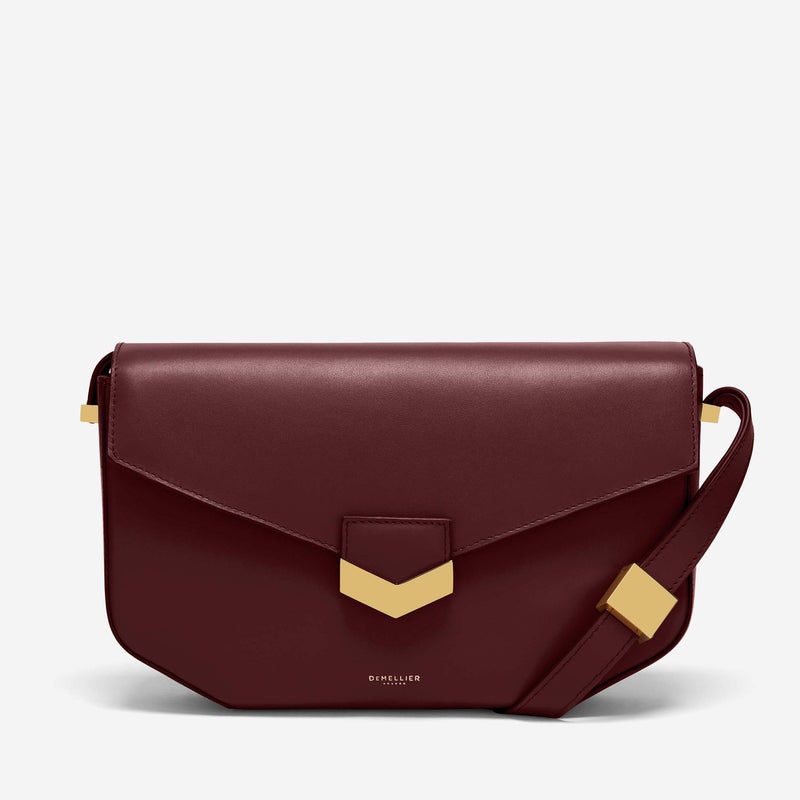 Demellier The Midi London Crossbody Bags Burgundy | USA 781263-XUW