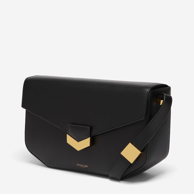 Demellier The Midi London Crossbody Bags Black | USA 618390-ZQO