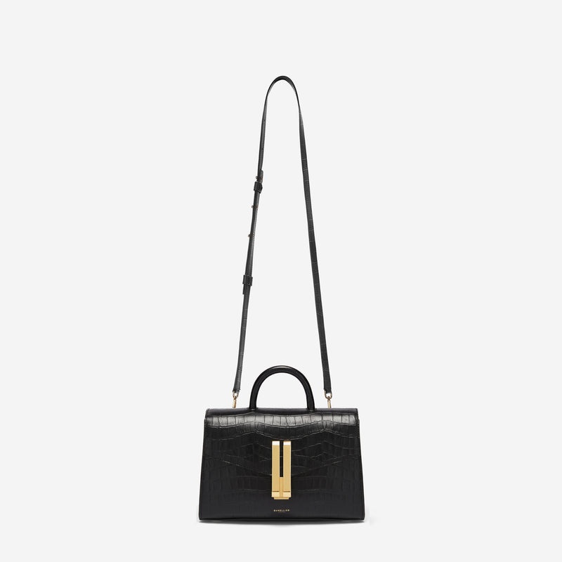 Demellier The Midi Montreal Tote Bags Black | USA 368207-CFG