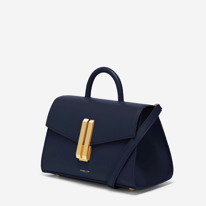 Demellier The Midi Montreal Tote Bags Navy | USA 293651-IDR