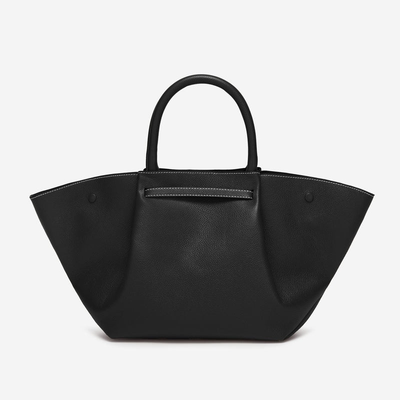 Demellier The Midi New York Tote Bags Black | USA 760451-JHV