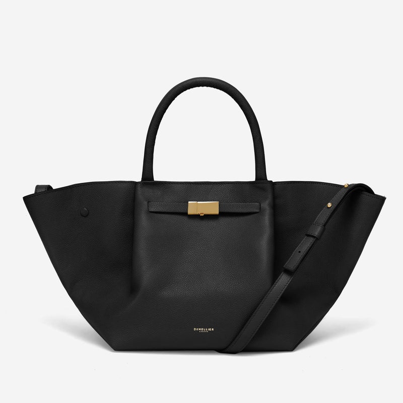 Demellier The Midi New York Tote Bags Black | USA 402178-DGV