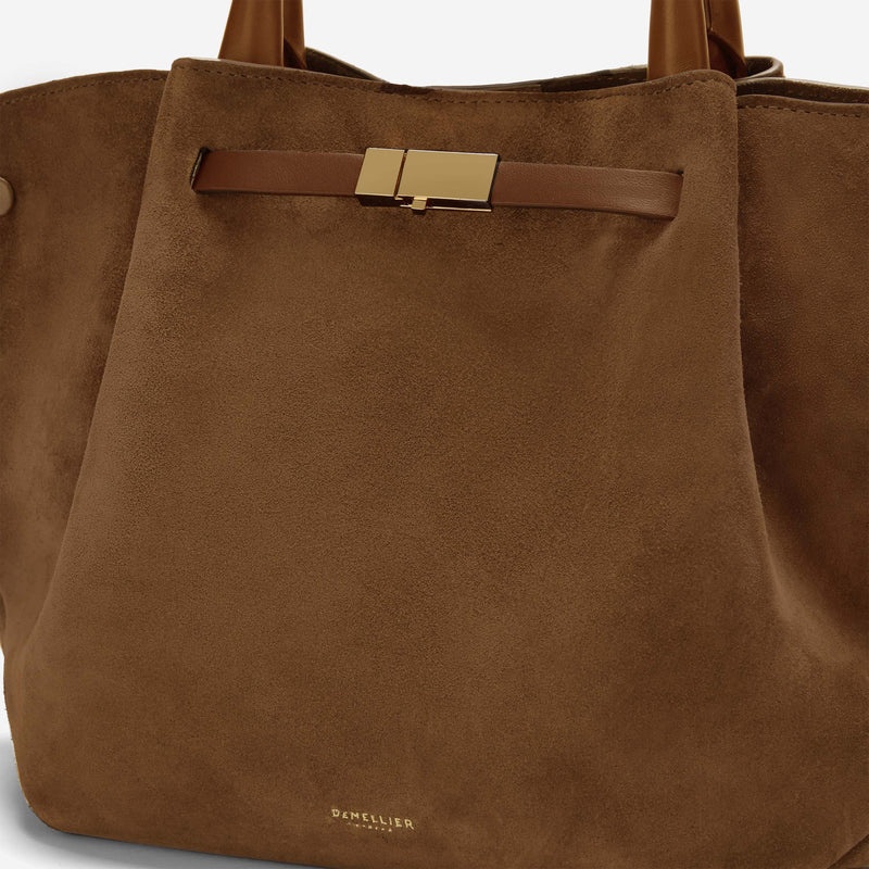 Demellier The Midi New York Tote Bags Brown | USA 205346-KUF