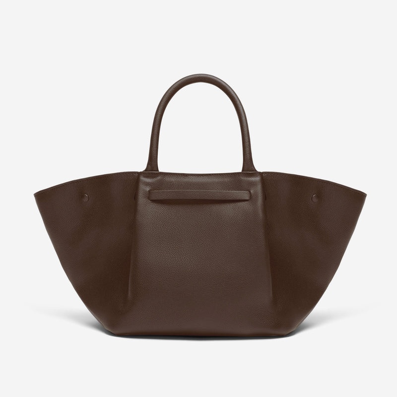 Demellier The Midi New York Tote Bags Dark Brown | USA 648302-SGT