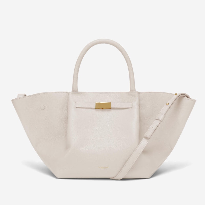 Demellier The Midi New York Tote Bags White | USA 174592-DMX