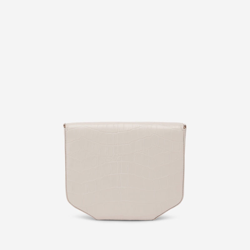 Demellier The Mini London Crossbody Bags White | USA 927451-RMC