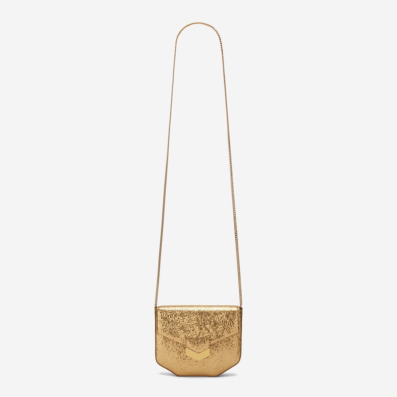 Demellier The Mini London Crossbody Bags Gold | USA 073624-IRS