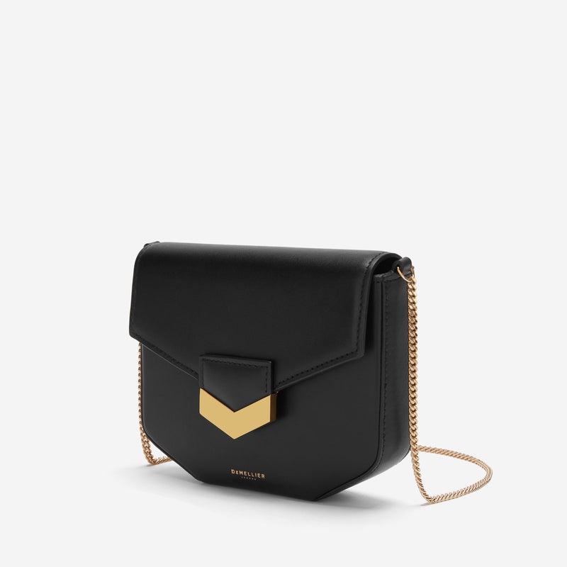 Demellier The Mini London Crossbody Bags Black | USA 249037-XOS