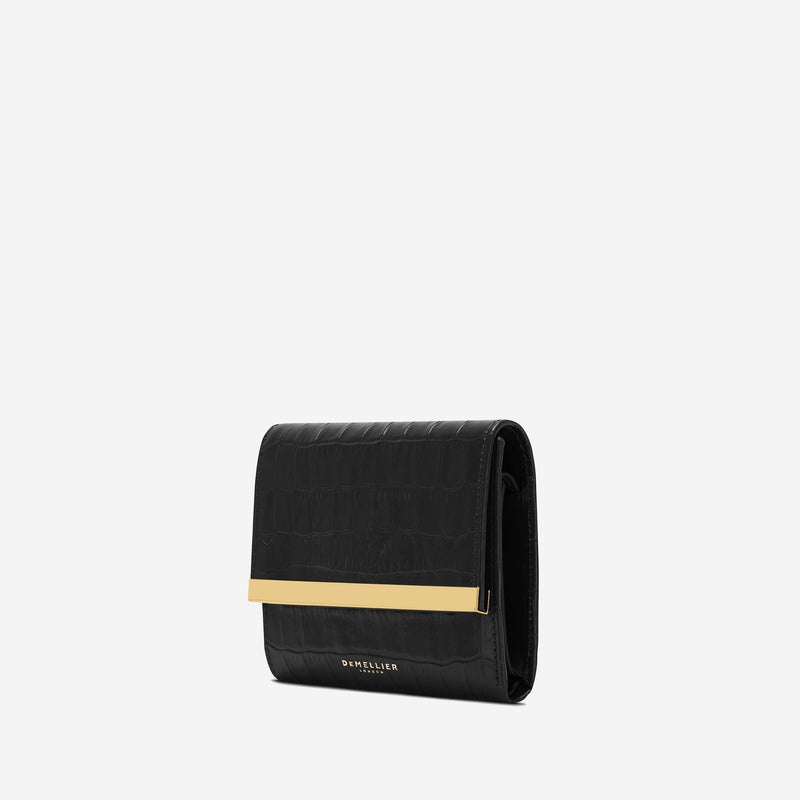 Demellier The Mini Marais Wallets Black | USA 561789-YDZ