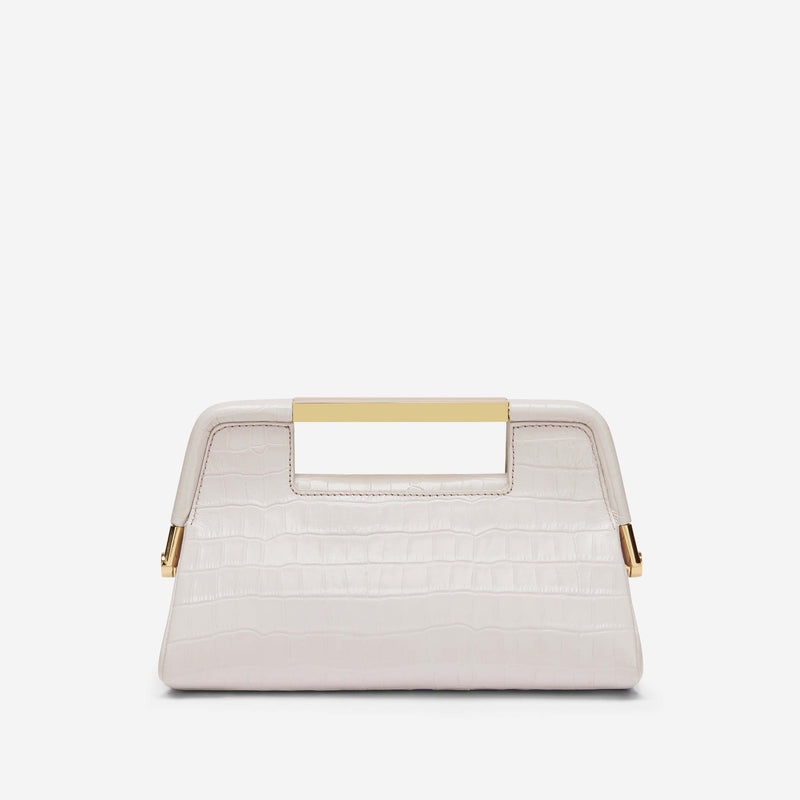 Demellier The Mini Seville Crossbody Bags White | USA 901236-BIT