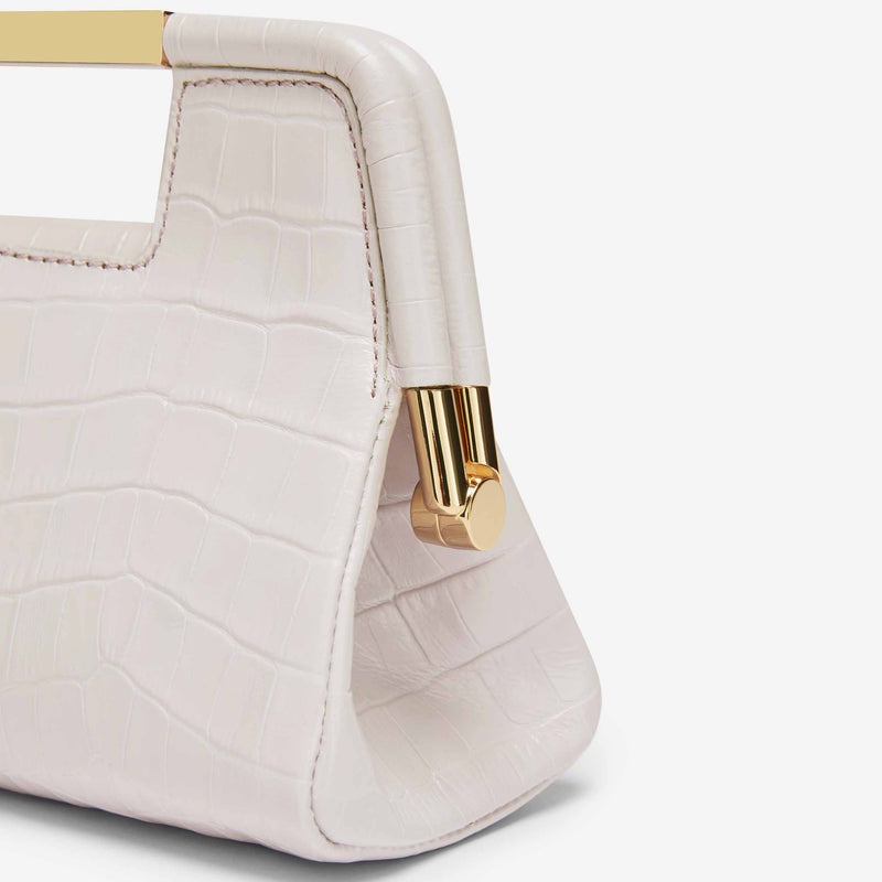 Demellier The Mini Seville Crossbody Bags White | USA 901236-BIT