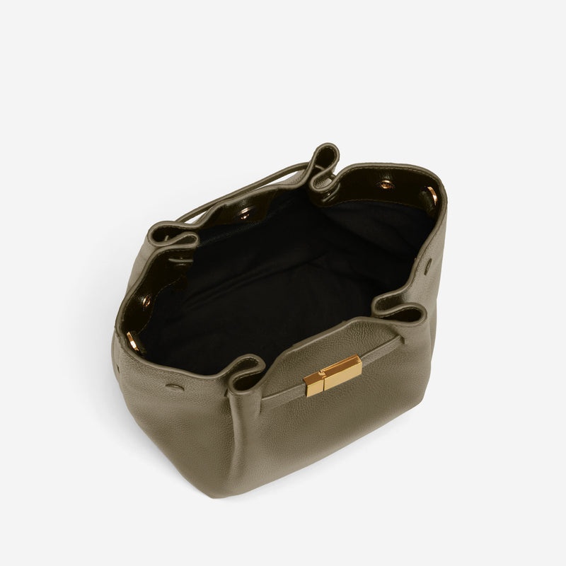 Demellier The New York Bucket Bags Olive | USA 479853-BSV