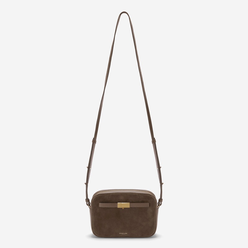 Demellier The New York Crossbody Bags Dark Brown | USA 493586-SRI