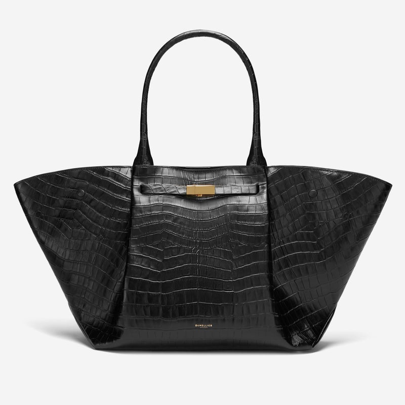 Demellier The New York Tote Bags Black | USA 974386-EVZ