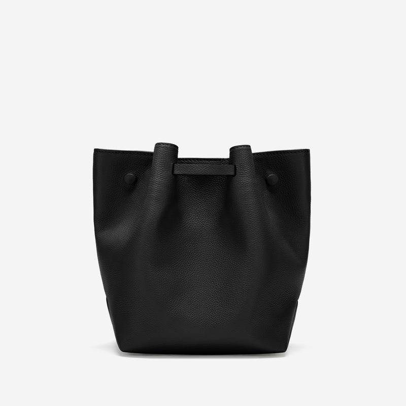 Demellier The New York With Leather Strap Bucket Bags Black | USA 490768-NLX