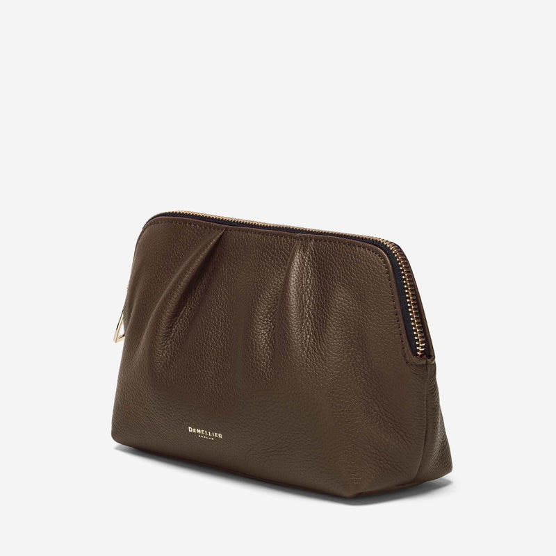 Demellier The Portofino Makeup Bags Dark Brown | USA 236708-GZB