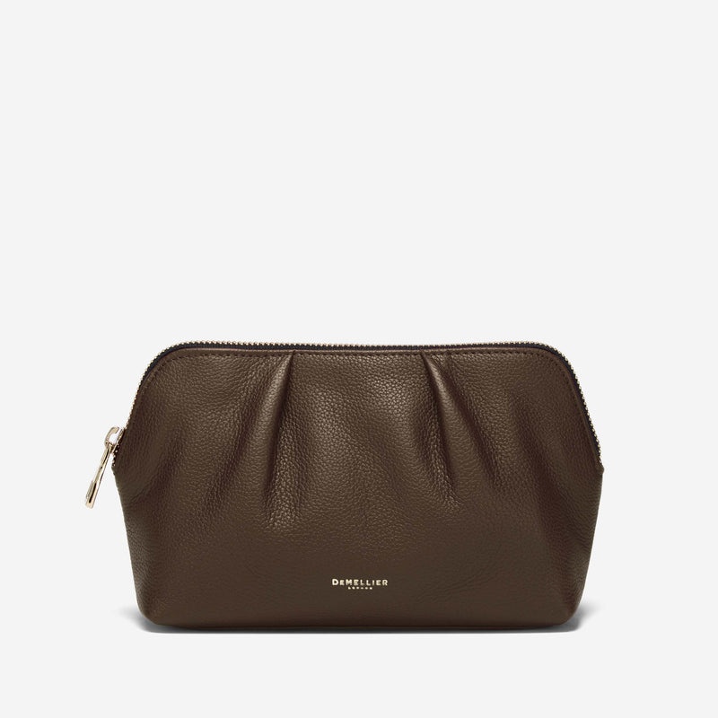 Demellier The Portofino Makeup Bags Dark Brown | USA 236708-GZB