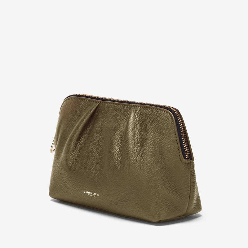 Demellier The Portofino Makeup Bags Olive | USA 268951-YIL