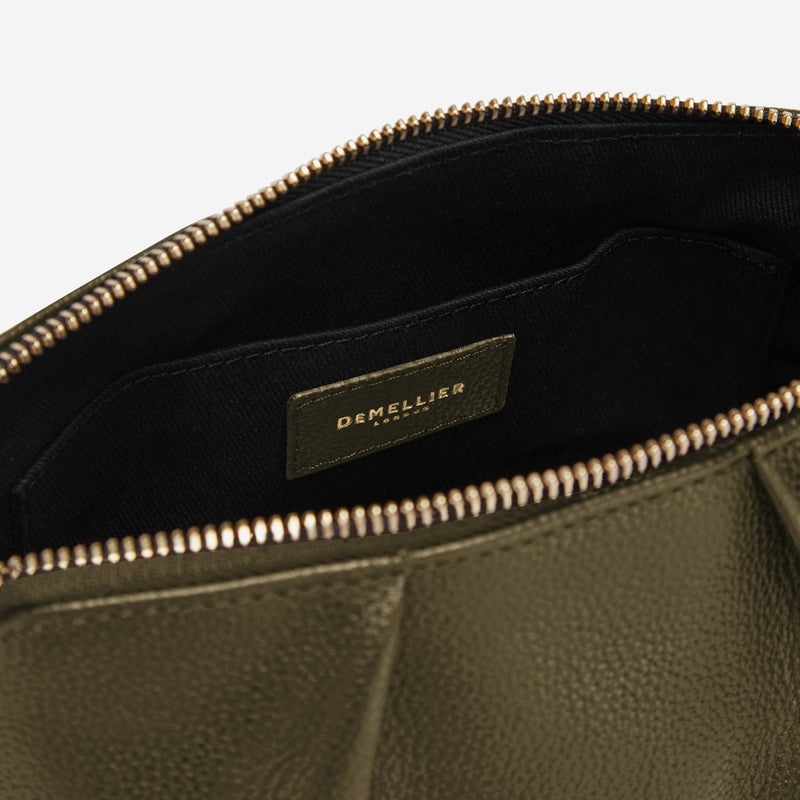 Demellier The Portofino Makeup Bags Olive | USA 268951-YIL