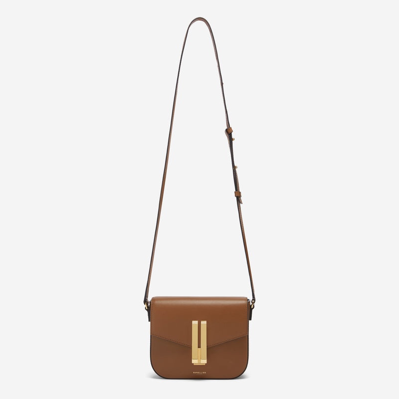 Demellier The Small Vancouver Crossbody Bags Brown | USA 538016-FCL