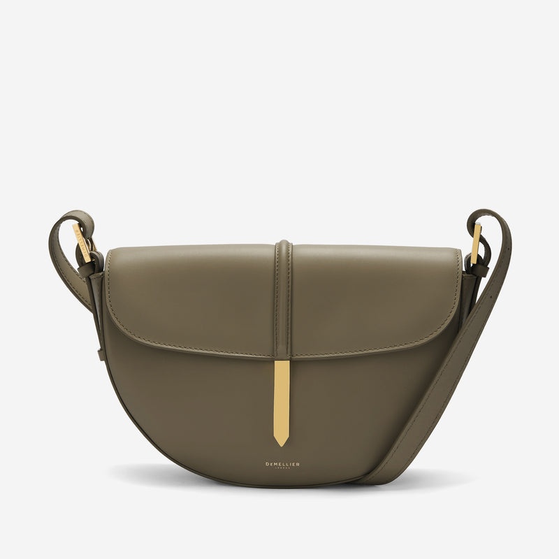 Demellier The Tokyo Saddle Crossbody Bags Olive | USA 126489-JAI