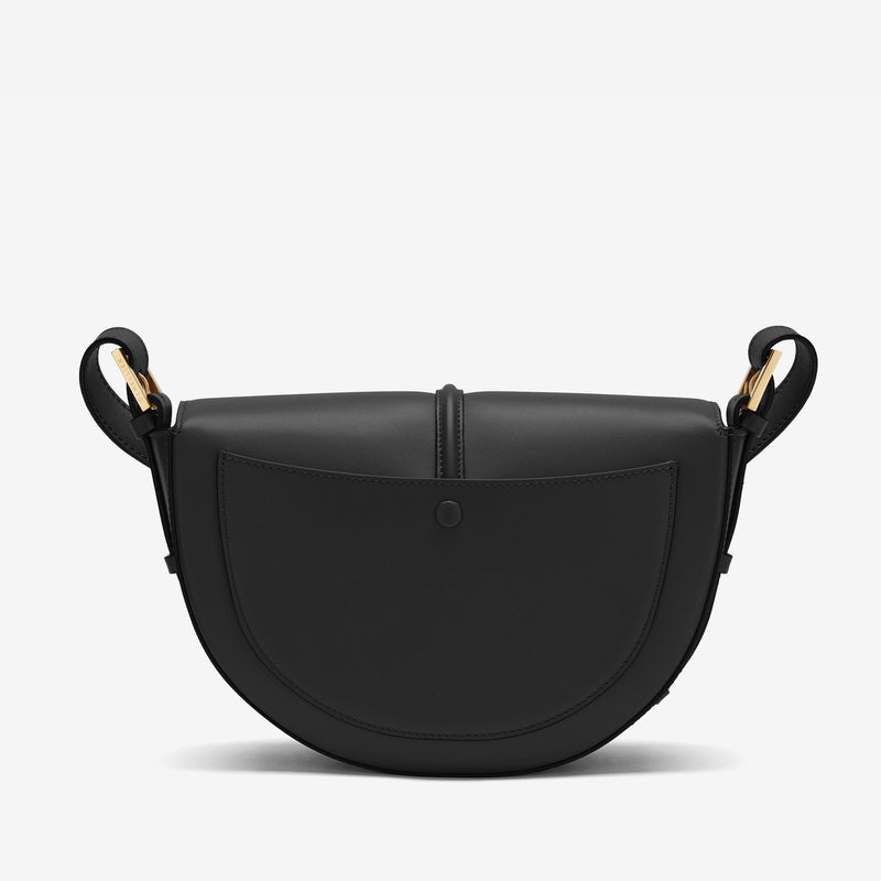 Demellier The Tokyo Saddle Crossbody Bags Black | USA 692513-NLC