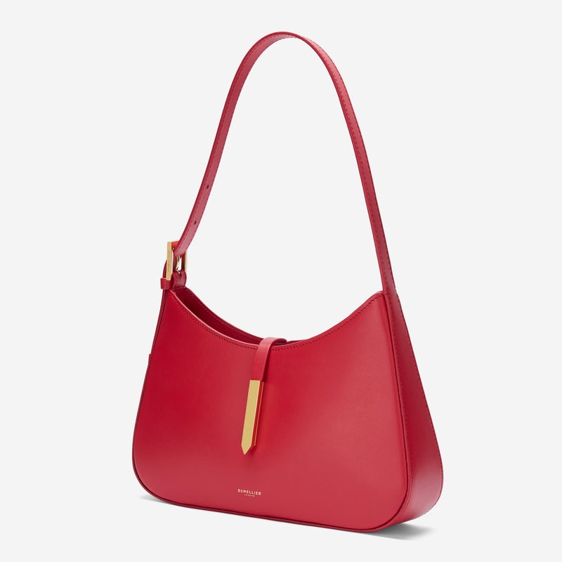 Demellier The Tokyo x Taylor LaShae Shoulder Bags Red | USA 210356-PUO