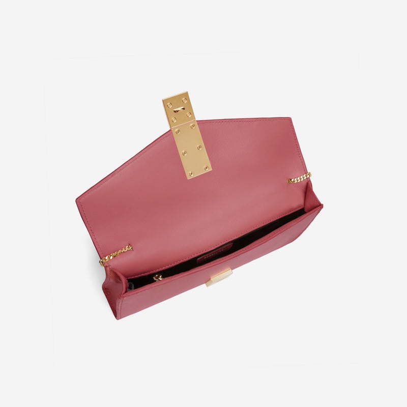 Demellier The Vancouver Clutch Shoulder Bags Rose | USA 965428-EMY