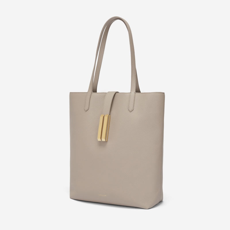 Demellier The Vancouver Tote Work Bags Beige | USA 670519-BRA